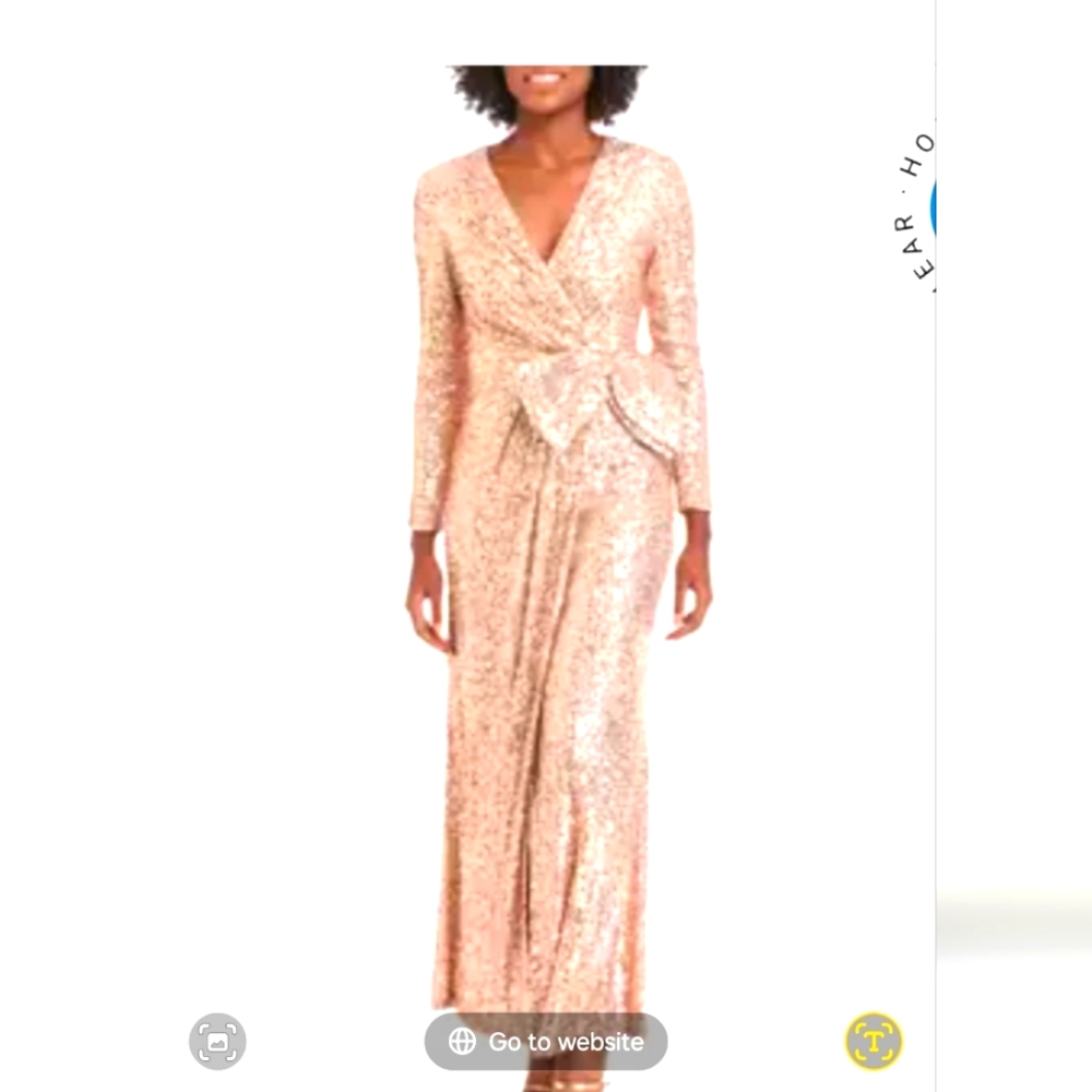 NWT Elegant Sequin Evening Gown Size 14